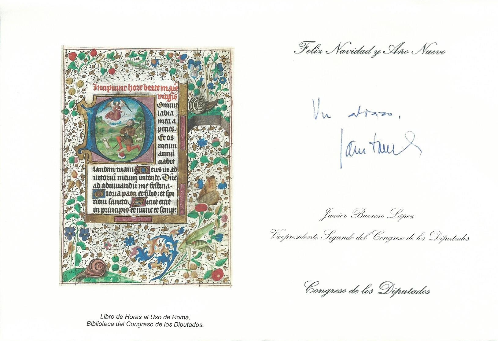 FELICITACION JAVIER BARRERO